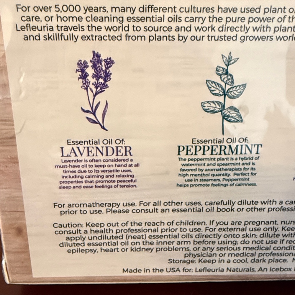 NWT Lefleuria Peace & Calm Essential Oil Kit - Picture 5 of 6